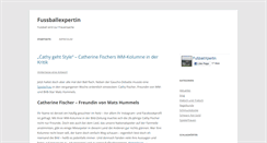 Desktop Screenshot of fussballexpertin.de