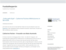 Tablet Screenshot of fussballexpertin.de